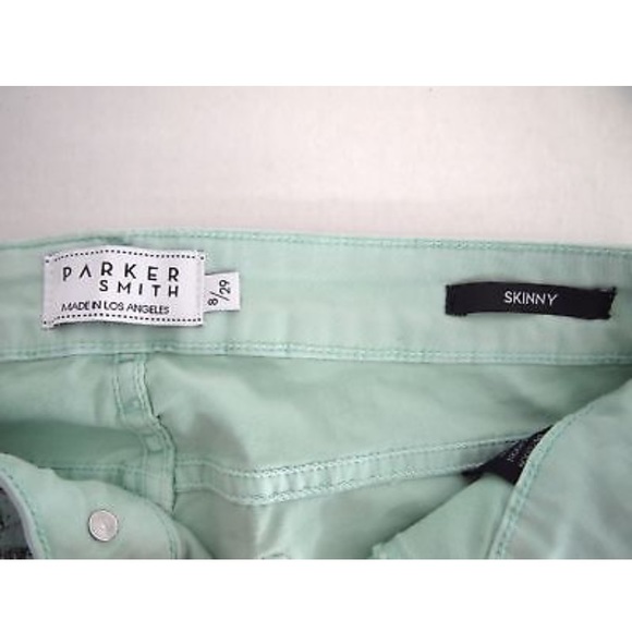 Parker Smith Jeans 8 Ava Skinny Mint Green Print - Picture 6 of 7